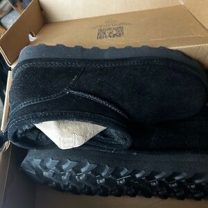 Black Suede Ankle Boots Daphne  Bear paw size 11